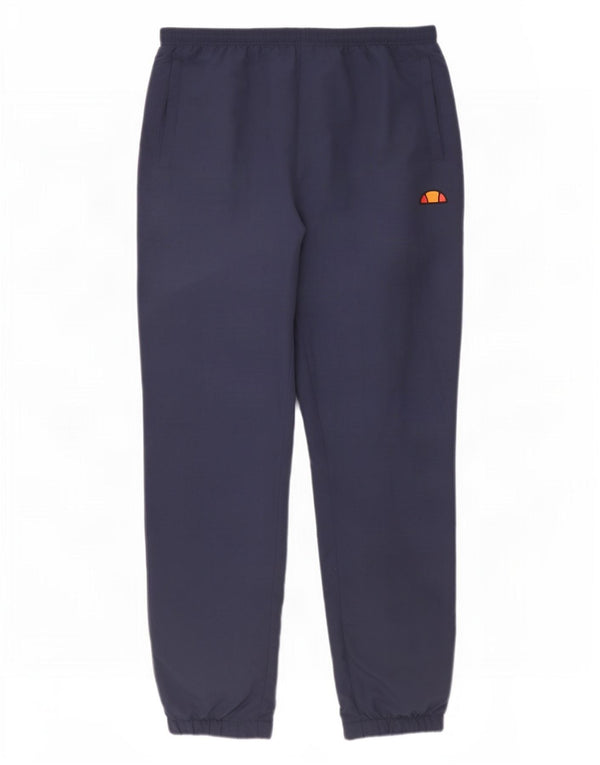 Ellesse Mens Graphic Tracksuit Trousers Joggers Large Navy Blue Nylon