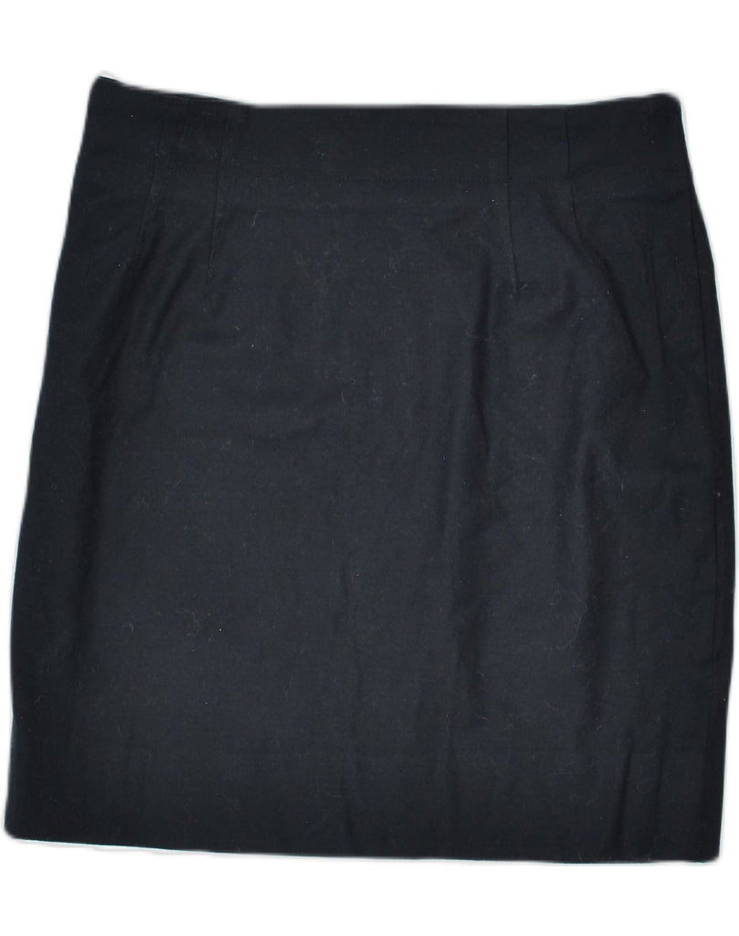 VINTAGE Womens Mini Skirt W32 Large Black Cotton | Vintage | Thrift | Second-Hand | Used Clothing | Messina Hembry 