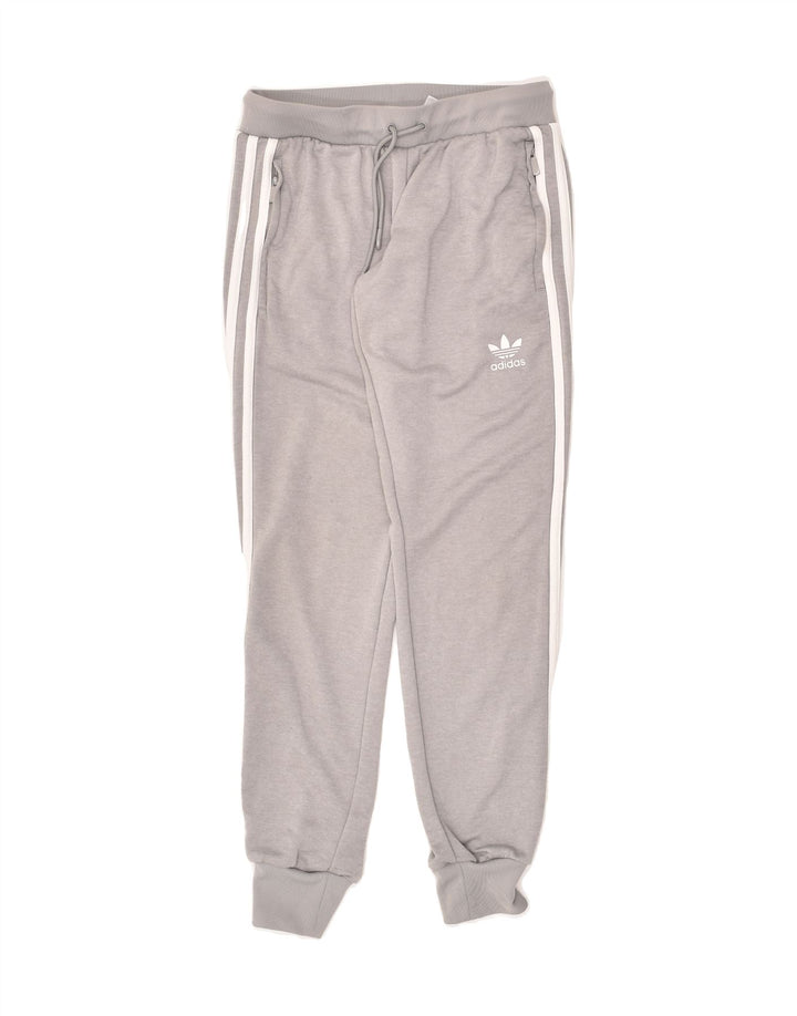 ADIDAS Womens Tracksuit Trousers Joggers UK 8 Small Grey Polyester | Vintage Adidas | Thrift | Second-Hand Adidas | Used Clothing | Messina Hembry 
