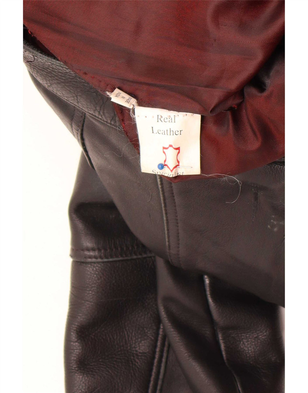 Vintage Mens Leather Jacket UK 38 Medium Black
