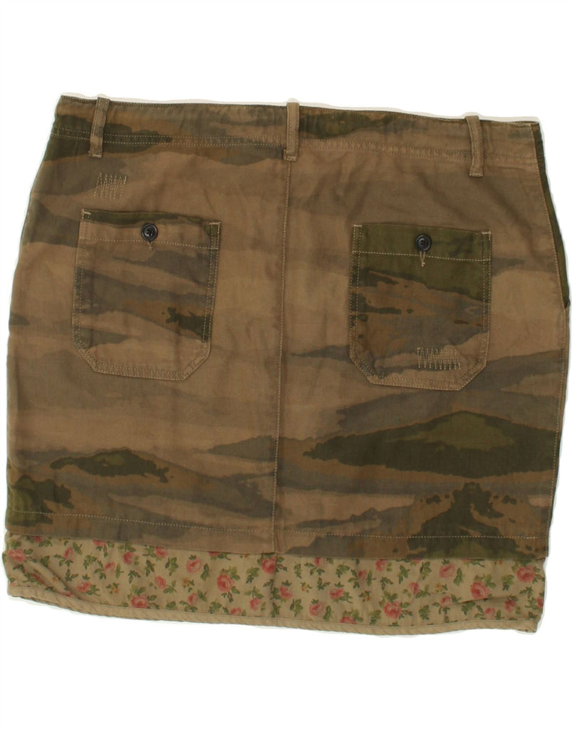 MARLBORO CLASSICS Womens Straight Skirt EU 42 Large W36 Khaki Camouflage | Vintage Marlboro Classics | Thrift | Second-Hand Marlboro Classics | Used Clothing | Messina Hembry 