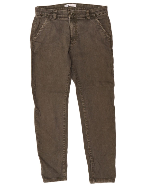 Zara Mens Tapered Jeans EU 42 Large W32 L28 Khaki