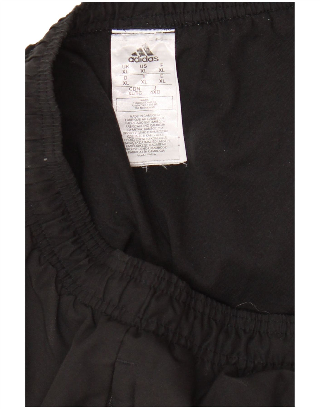 Adidas Mens Tracksuit Trousers Joggers XL  Black Polyester