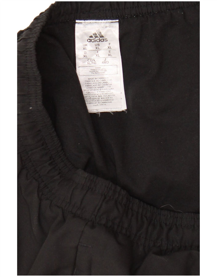 Adidas Mens Tracksuit Trousers Joggers XL  Black Polyester