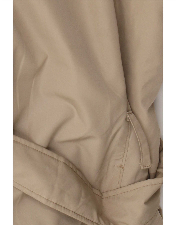 Aspesi Womens Windbreaker Coat UK 16 Large Beige Polyester
