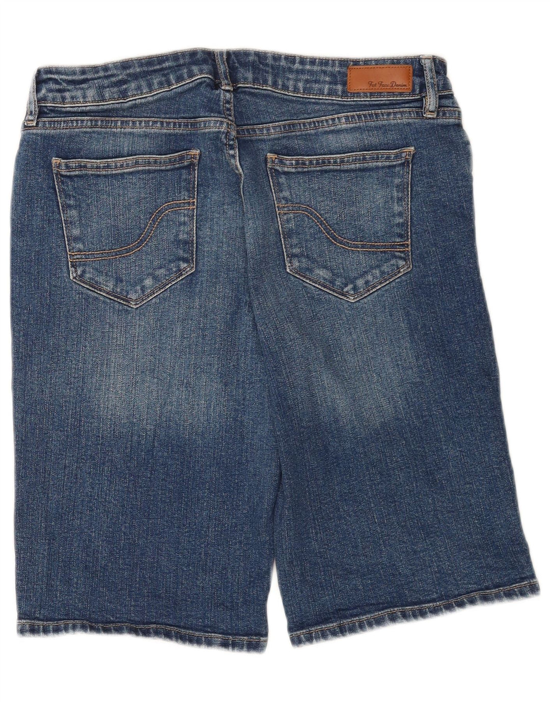 Fat Face Womens Denim Bermuda Shorts UK 12 Medium W30 Blue Cotton
