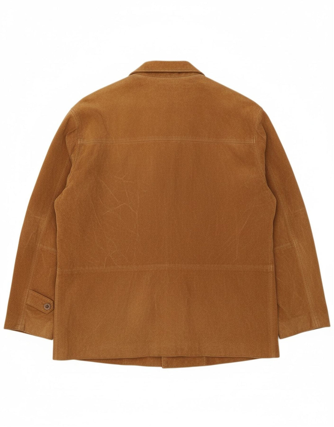 KAFFE Womens Suede Jacket UK 18 XL Brown Leather