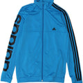 ADIDAS Mens Graphic Tracksuit Top Jacket Small Blue Polyester
