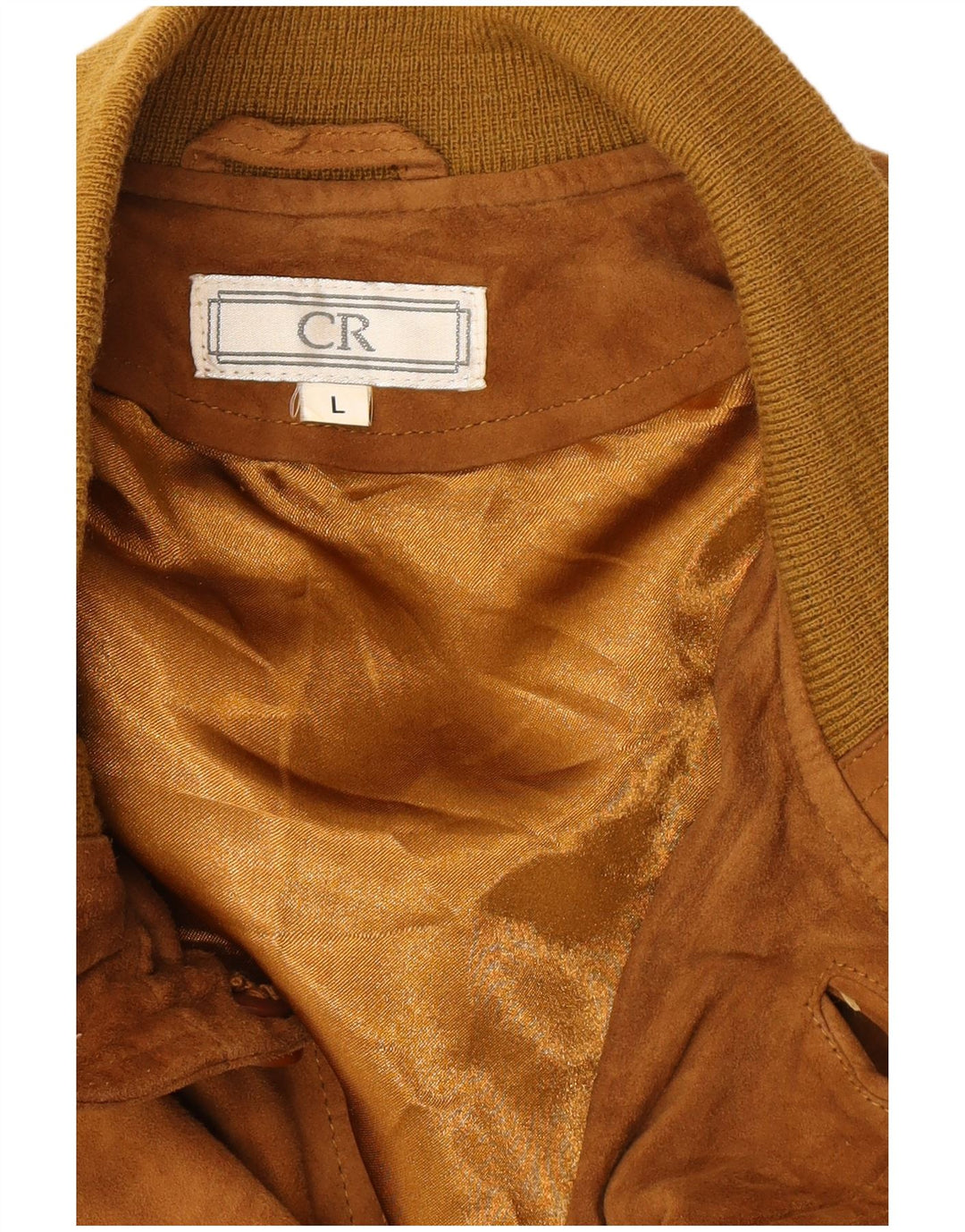 Vintage Mens Suede Jacket UK 40 Large Brown Leather