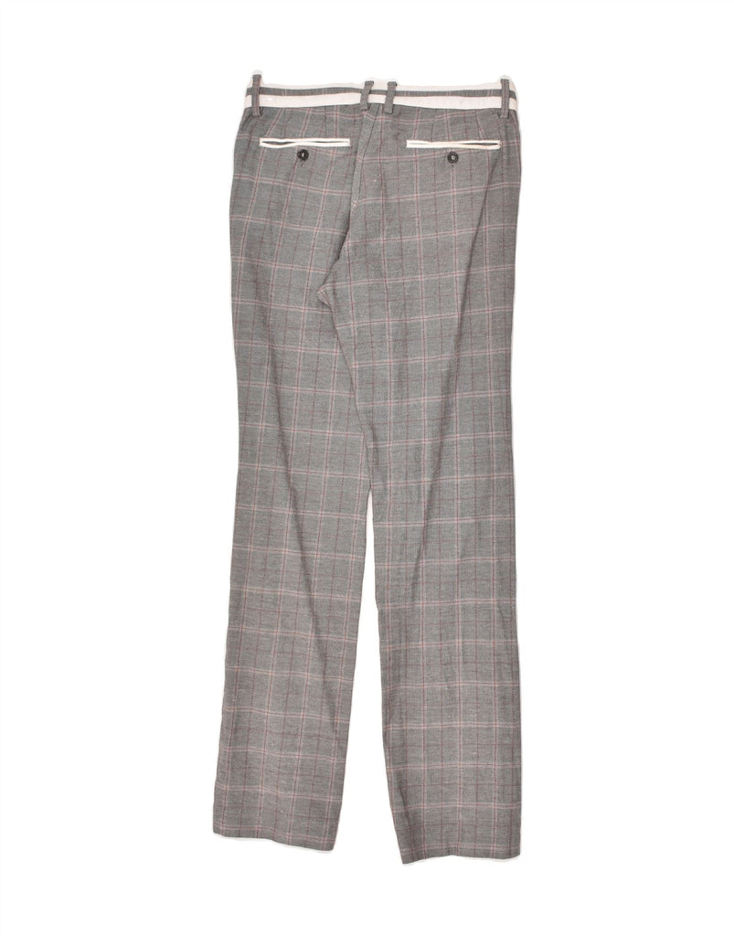 JUST CAVALLI Mens Straight Chino Trousers IT 48 Medium W32 L34  Grey Check | Vintage Just Cavalli | Thrift | Second-Hand Just Cavalli | Used Clothing | Messina Hembry 