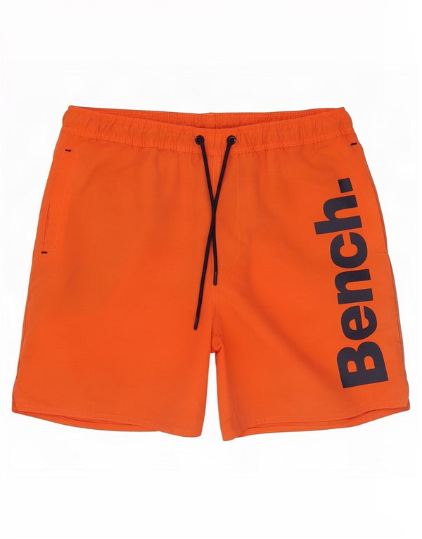 Bench Mens Graphic Swimming Shorts Large Orange Polyester
