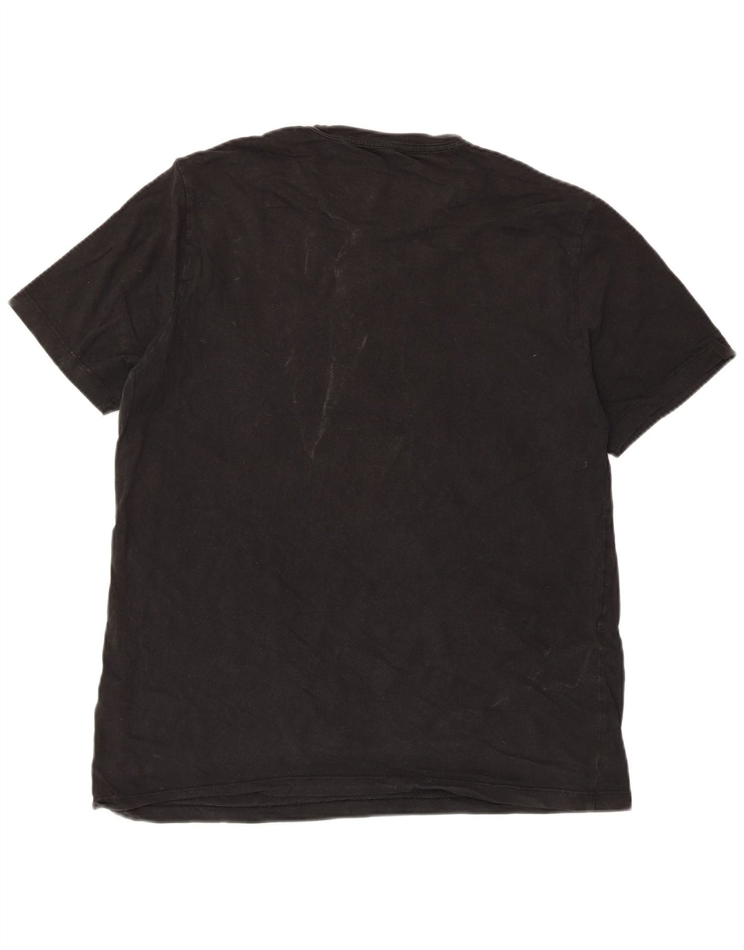 All Saints Mens Regular Fit T-Shirt Top XL Black Cotton