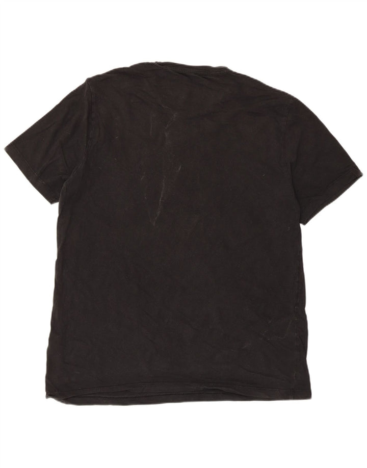 All Saints Mens Regular Fit T-Shirt Top XL Black Cotton