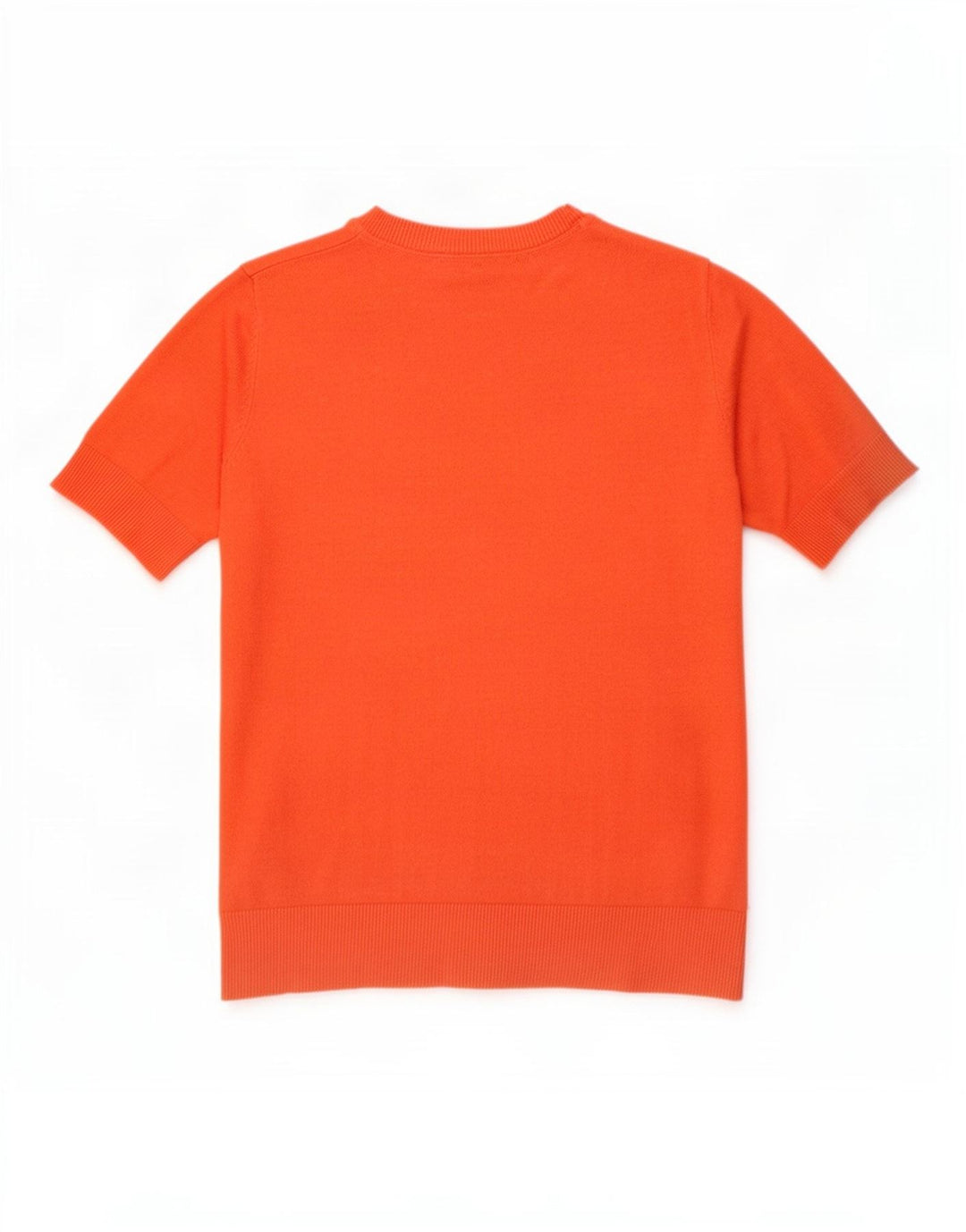 Marks & Spencer Womens Crew Neck Jumper Sweater UK 12 Medium Orange