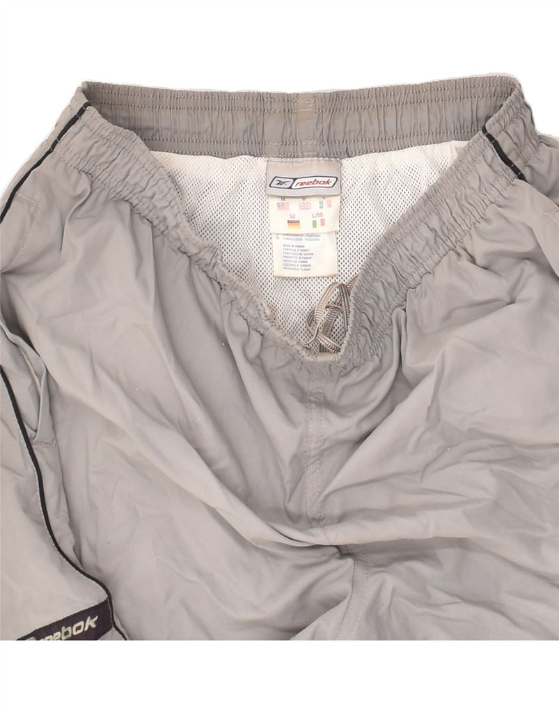 REEBOK Mens Sport Shorts Medium Grey Polyester Vintage Reebok and Second-Hand Reebok from Messina Hembry 