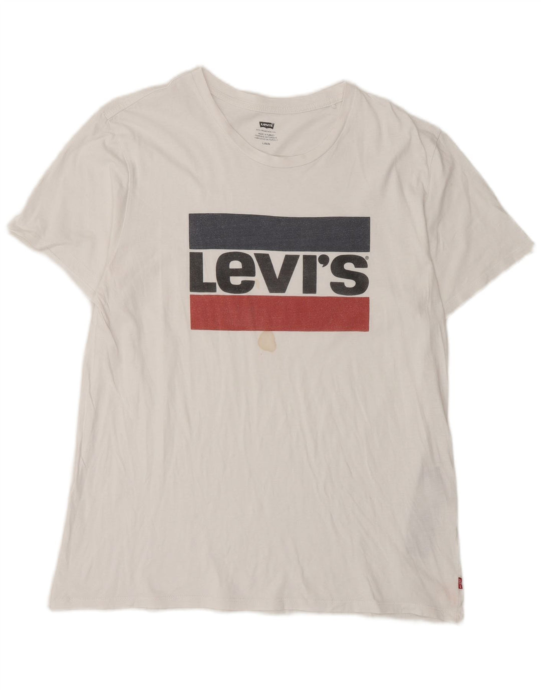 Levi's Mens Graphic T-Shirt Top Large White Cotton