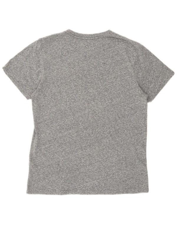 Vans Womens Graphic T-Shirt Top UK 14 Medium Grey Flecked Cotton