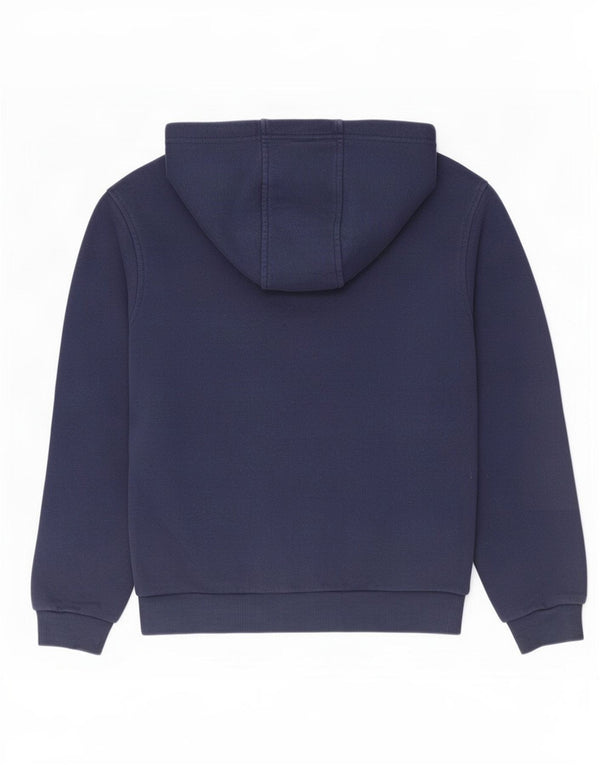 Nike Boys Hoodie Jumper 12-13 Years Large Navy Blue Cotton