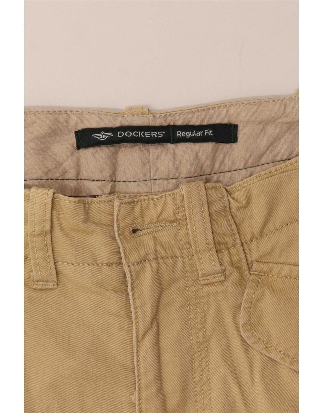 Dockers Mens Regular Fit Cargo Trousers W32 L31 Beige
