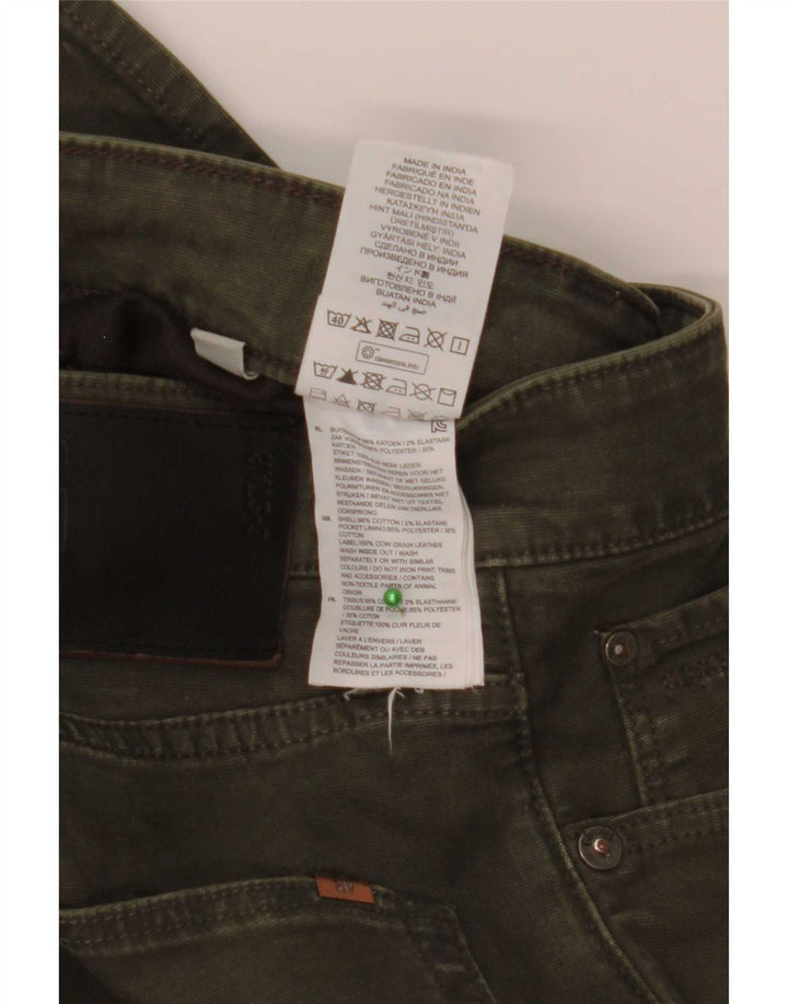 G-Star Mens Slim Jeans W30 L32 Khaki Cotton