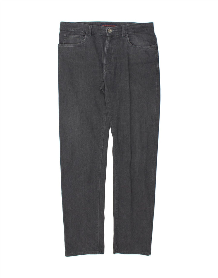 TRUSSARDI Mens Tapered Jeans W36 L33 Black Cotton Vintage Trussardi and Second-Hand Trussardi from Messina Hembry 