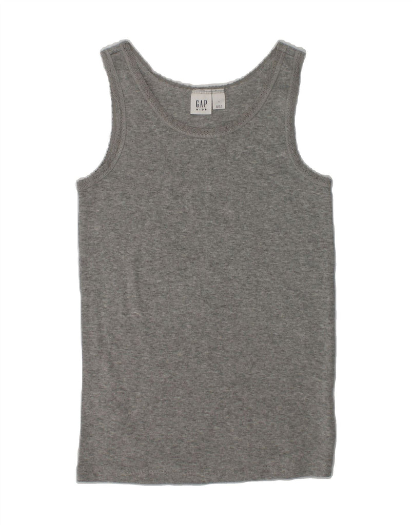 GAP Girls Vest Top 10-11 Years Large Grey Cotton | Vintage Gap | Thrift | Second-Hand Gap | Used Clothing | Messina Hembry 