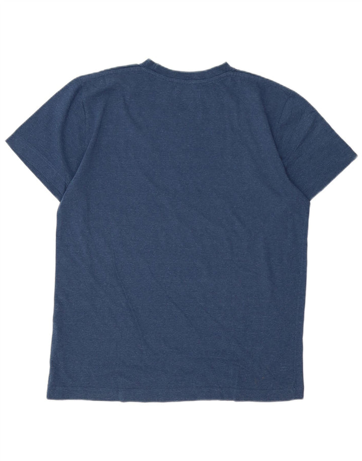 KAPPA Mens T-Shirt Top Medium Navy Blue Cotton