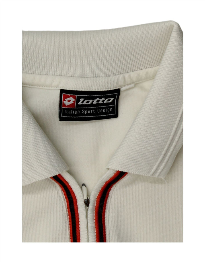 Lotto Mens Polo Shirt Medium White