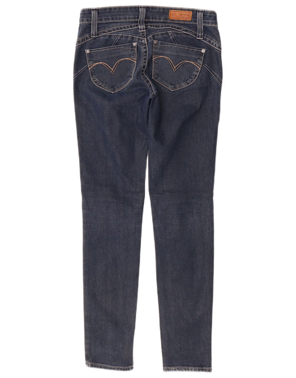 Levi's Womens Low Waist Skinny Jeans W26 L29 Navy Blue Cotton