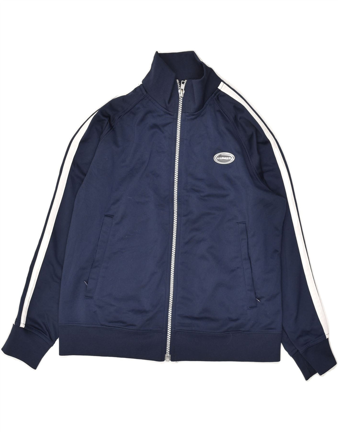 TOMMY HILFIGER Boys Tracksuit Top Jacket 7-8 Years Small Navy Blue | Vintage Tommy Hilfiger | Thrift | Second-Hand Tommy Hilfiger | Used Clothing | Messina Hembry 