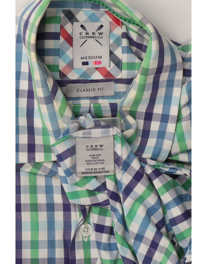 Crew Clothing Mens Classic Fit Shirt Medium Multicoloured Gingham Cotton