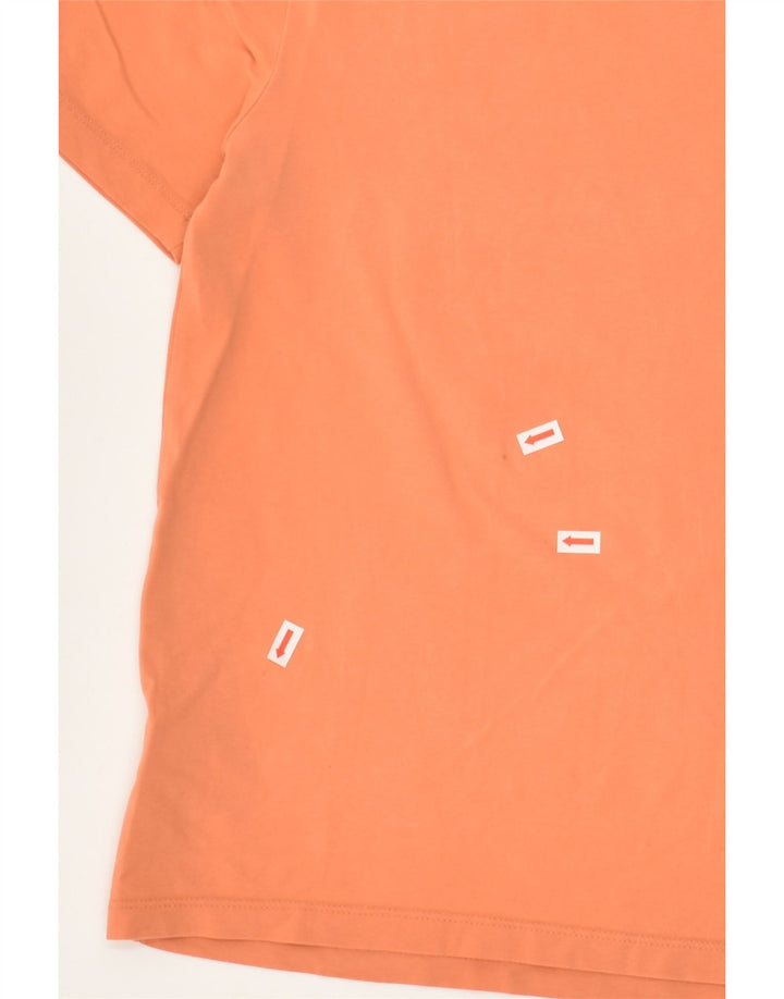 ADIDAS Womens Graphic T-Shirt Top UK 10 Small  Orange | Vintage Adidas | Thrift | Second-Hand Adidas | Used Clothing | Messina Hembry 