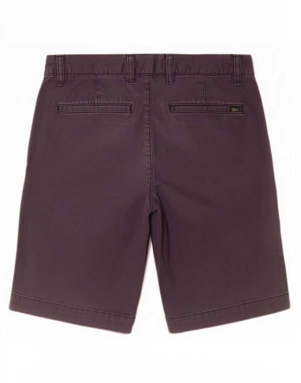 Lacoste Mens Slim Fit Chino Shorts Size 38 Small W30 Navy Blue Cotton