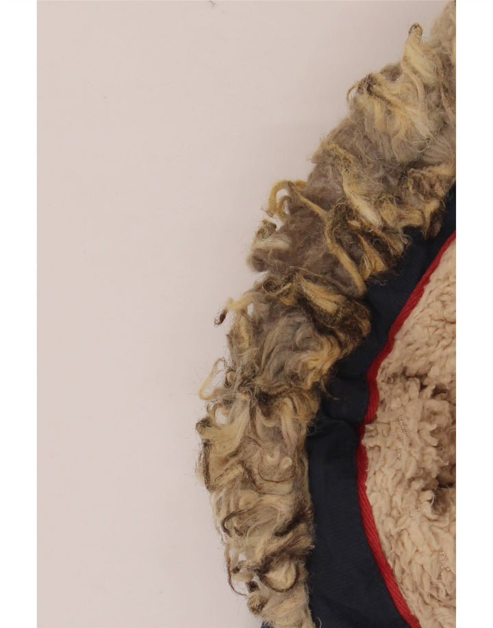 FAT FACE Womens Hooded Padded Jacket UK 14 Large Navy Blue Polyester