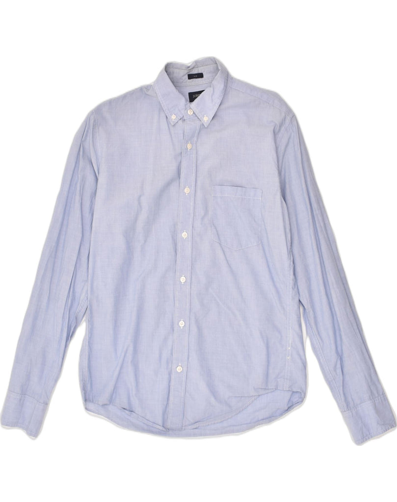 J. CREW Mens Slim Shirt Medium Blue Cotton | Vintage J. Crew | Thrift | Second-Hand J. Crew | Used Clothing | Messina Hembry 