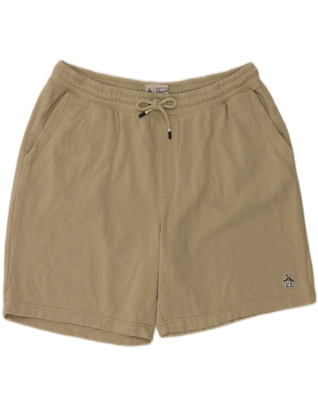 Penguin Mens Sport Shorts XL Beige Cotton