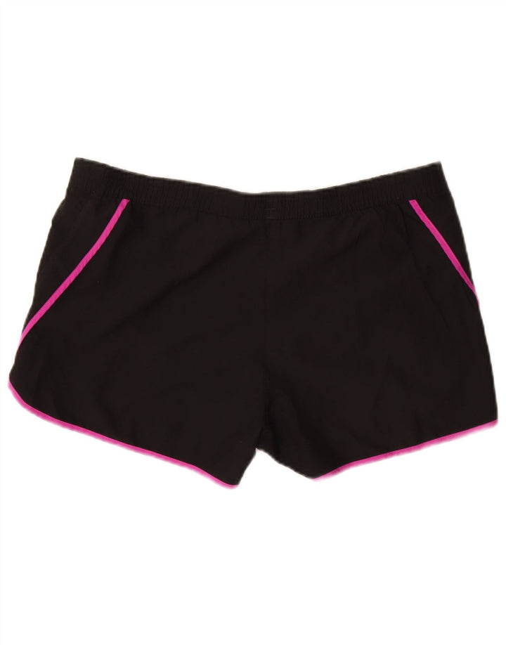 Adidas Womens Climalite Sport Shorts UK 10 Small Black Polyester
