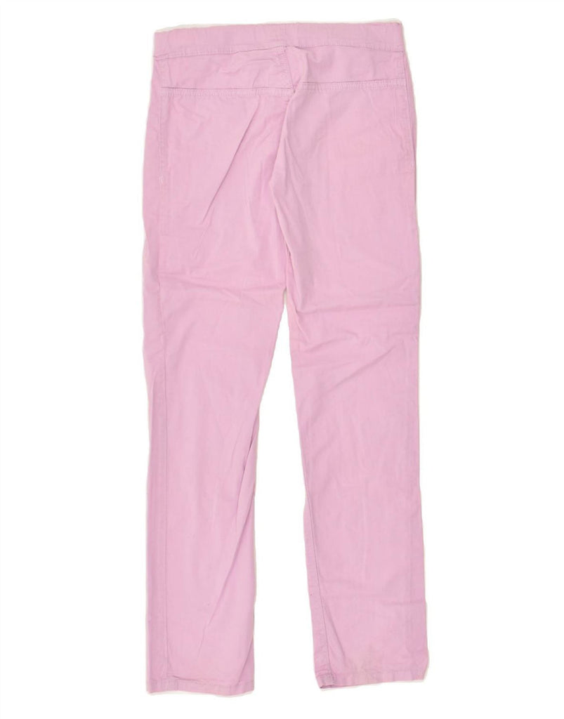 BENETTON Girls Straight Casual Trousers 10-11 Years XL W24 L24  Pink | Vintage Benetton | Thrift | Second-Hand Benetton | Used Clothing | Messina Hembry 