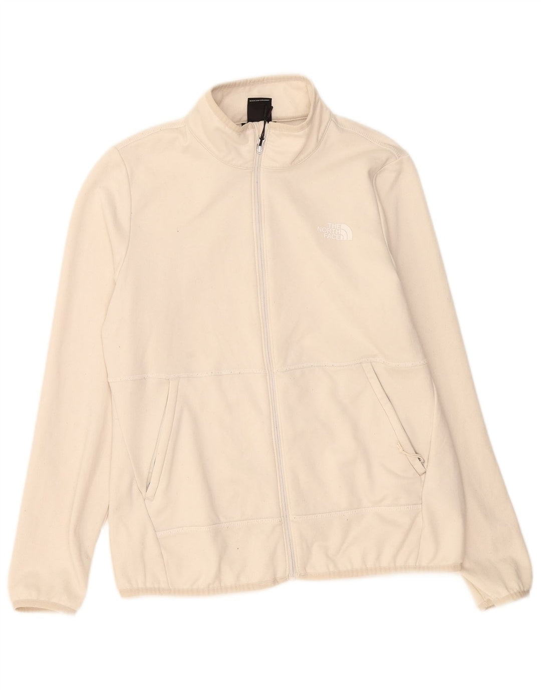 The North Face Womens Tracksuit Top Jacket UK 14 Medium Beige Polyester
