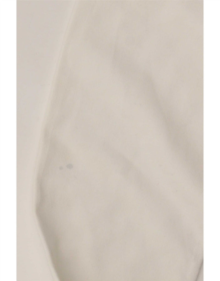 Lacoste Womens Zip Hoodie Sweater Size 40 Medium White Cotton
