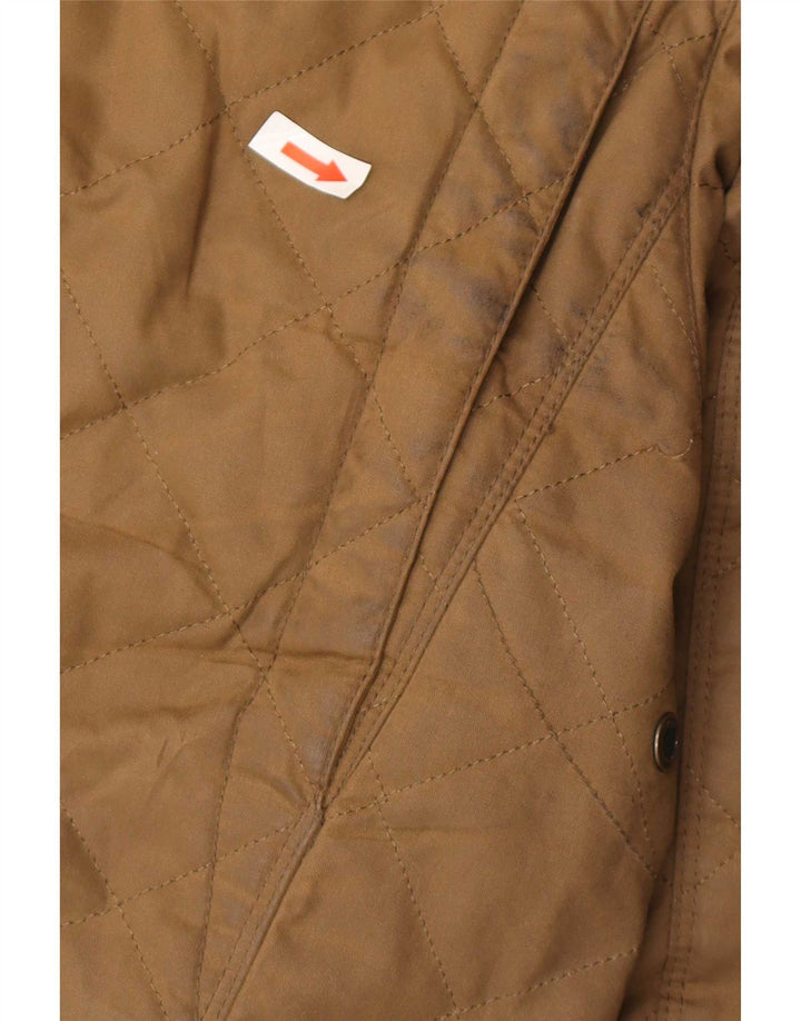 Massimo Dutti Mens Utility Jacket UK 40 Large Brown Nylon