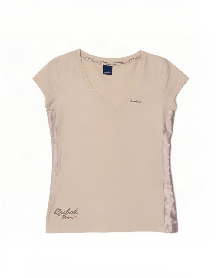 Reebok Womens Graphic T-Shirt Top IT 44 Medium White