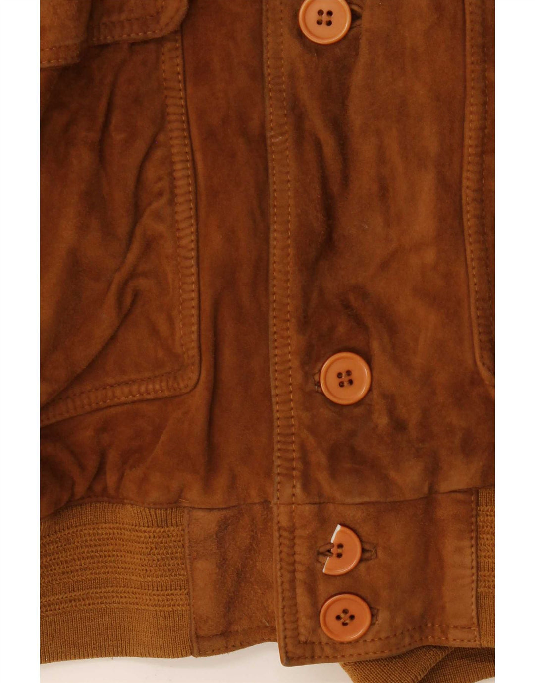 Vintage Mens Suede Bomber Jacket IT 50 Large Brown