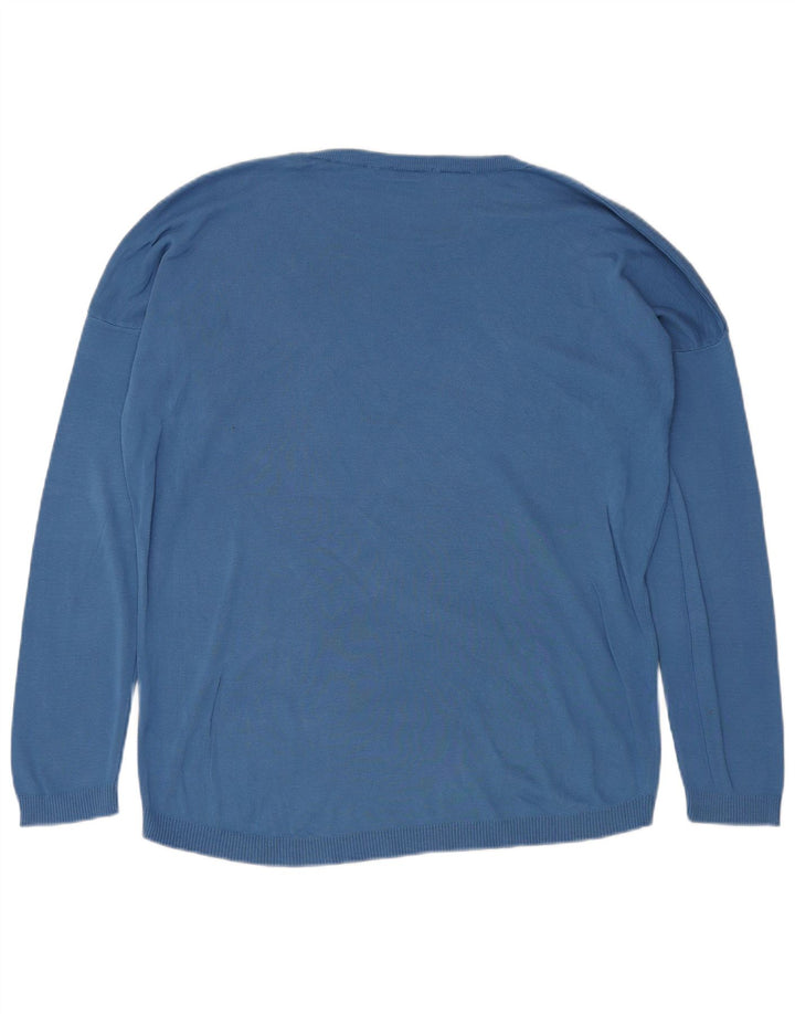 BENETTON Mens Crew Neck Jumper Sweater XL Blue