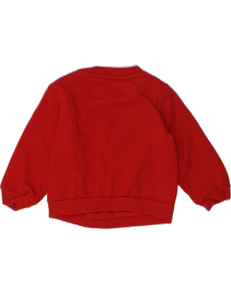 ADIDAS Baby Boys Graphic Sweatshirt Jumper 3-6 Months Red Cotton | Vintage Adidas | Thrift | Second-Hand Adidas | Used Clothing | Messina Hembry 