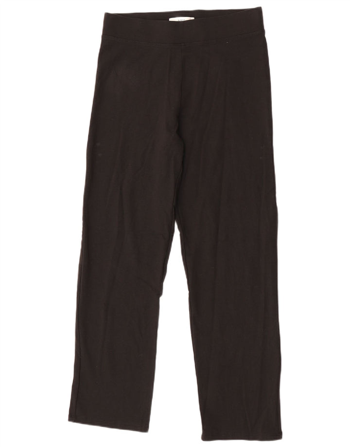 Marks & Spencer Womens Tracksuit Trousers UK 10 Small Black Cotton