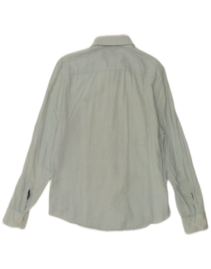 Penguin Mens Heritage Slim Fit Shirt Small Blue