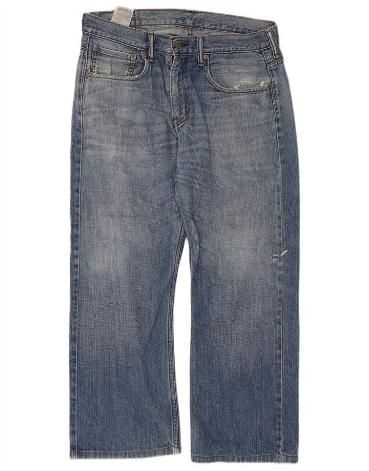 LEVI'S Mens Straight Jeans W32 L26 Blue Cotton
