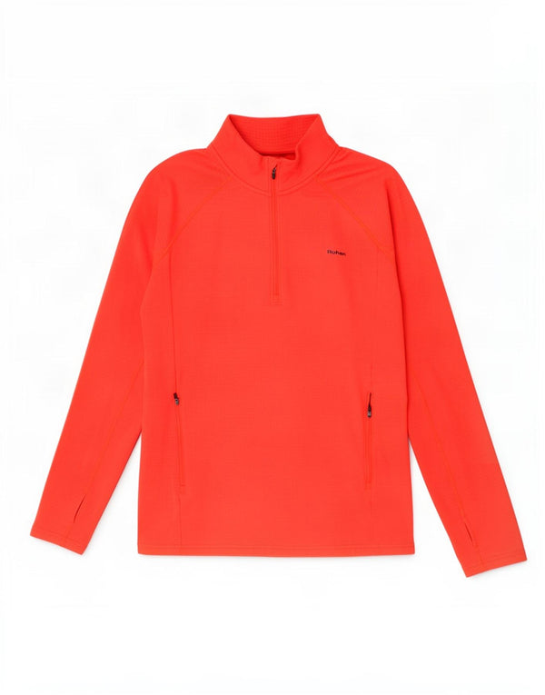 Rohan Mens Zip Neck Pullover Tracksuit Top Large Red Polyester