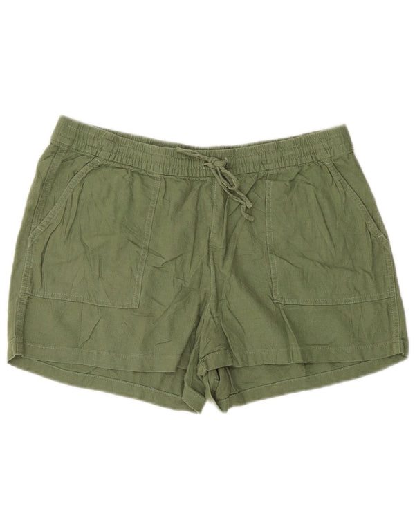 J. Crew Womens Chino Shorts Medium W30 Green Linen
